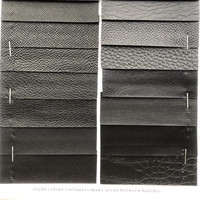 Vente en gros 0.8mm tout cuir noir écologique PVC Rexine cuir synthétique pour meubles sacs boîte à bijoux boîte-cadeau cahier