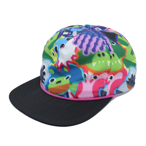 Gorra de Campamento Personalizada con Impresión a Color Brillante, Gorra de Campamento Suave, Ajustable, de 5 Paneles, Impermeable, de Nailon, al por Mayor - Product Image 2