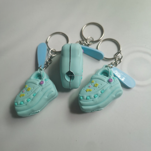 Thiết kế tối giản hình trái tim PVC cao su Keychain quảng <span class=keywords><strong>c</strong></span>áo mở chai và Ampoule Cutter phụ kiện - Product Image 6