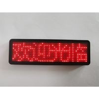 Placa de Identificación LED de un Solo Color de Marca OEM de 44x11 con Pantalla Pequeña, Fuente de Alimentación de 5V 1A, Panel de 93x29mm