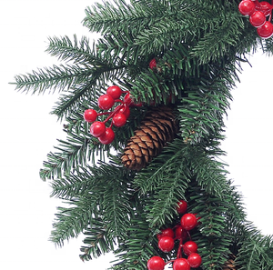 Decoraton Christmas's 22 "crown with berries and pineapples Crown Christmas - Product Image 2