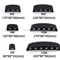 Applique murale LED RVB moderne 85-265V IP65 étanche en aluminium Patio Lights E26 Bulb Base Colorful Outdoor Wall Lights
