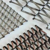 ZhihangMetal Grille de plafond décorative en maille tissée, Panneau de cloison en maille, Rideau en maille, Maille métallique de protection pour murs extérieurs