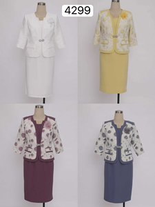 Robe de cérémonie élégante blanche mi-longue à motif floral pour femme, col rond, grande taille, coupe classique Geenlinm, simple, taille XL, service OEM - Product Image 6