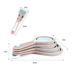 ชุดถ้วยตวงและช้อนตวงซิลิโคนพับได้ 8 ชิ้น ขายดีที่สุด - Product Image 3