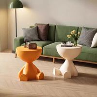 Table d'appoint de pied de dessin animé créatif Table d'appoint moderne pour salon petit espace chambre table de chevet canapé Table d'angle Mobile