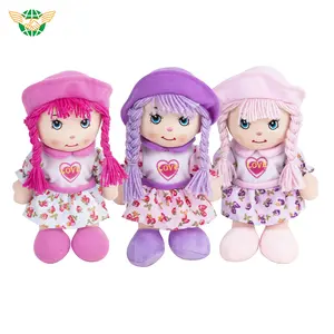 New Custom 11 Inches Rag Doll Toy Stuffed Plush Doll Soft Cutie Doll Nylex Fabric Handmade Craft for Girl Toys