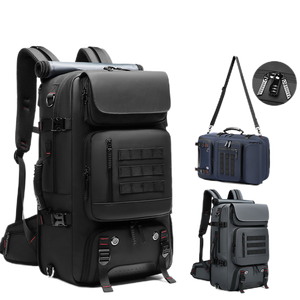 Mochila Táctica Personalizada de 60l para Senderismo al Aire Libre, Impermeable, de PU, para Viajes, con Características Antirrobo, Compartimento para Computadora y Zapatos, Puerto USB - Product Image 1