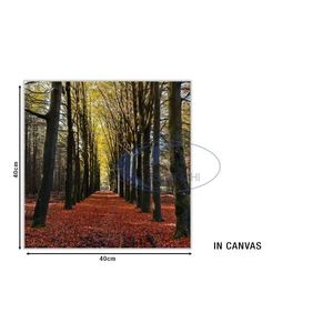 <b>40x40</b> Landscape Canvas Painting with Wooden Decorative <b>Frame</b> for Home or Office Decoration - Product Image 1