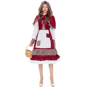 Disfraz de Caperucita Roja para Adultos, Vestido con Capucha para Representaciones Teatrales, Disfraz para Actuaciones en Escenario - Product Image 2