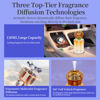 Diffuseur de parfum pour voiture à évaporation naturelle, en verre, aromathérapie écologique, gel parfumé longue durée, coupelle de parfum 13ml pour grille d'aération