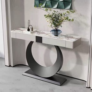 <span class=keywords><strong>Tavolo</strong></span> Consolle Moderno di Lusso <span class=keywords><strong>Tavolo</strong></span> in Acciaio Inossidabile Mobile Decorativo per Casa <span class=keywords><strong>Soggiorno</strong></span> Ingresso a <span class=keywords><strong>Parete</strong></span> <span class=keywords><strong>con</strong></span> Contenitore - Product Image 3
