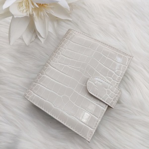 Tùy chỉnh da kế hoạch cá sấu in PU da <span class=keywords><strong>A5</strong></span> A6 A7 Dây Kéo Túi Croc tiền ngân sách Vòng chất kết dính ví tiền mặt với dây kéo - Product Image 2