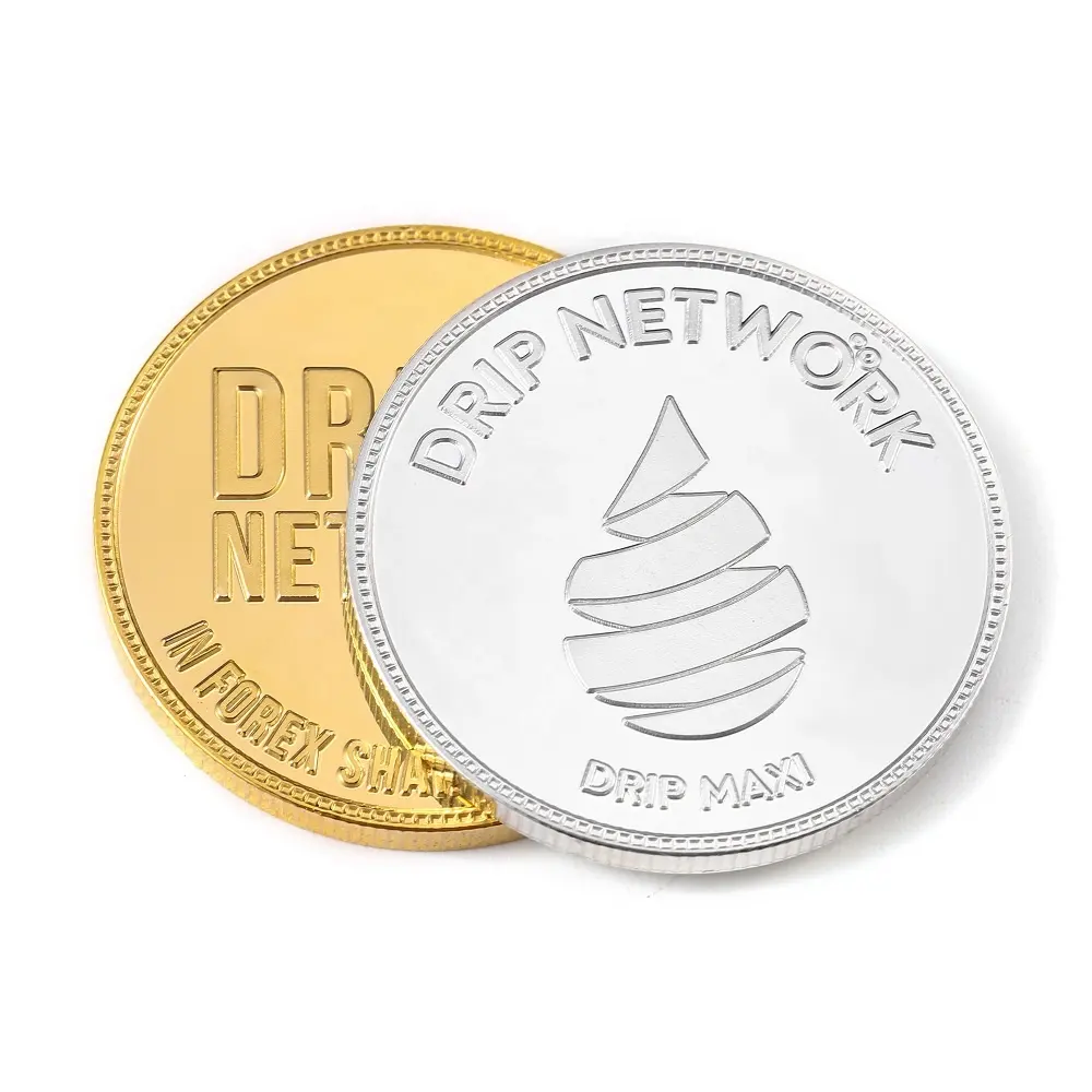 custom 24k pure gold coin pendant 925 silver logo coin