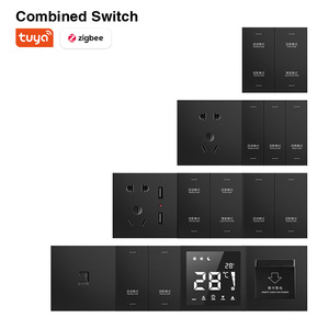 מתג מגע חכם Zigbee Wi-Fi 10A חריטה חופשית עמיד למים IP66 אפליקציה/שליטה קולית כפולה תזמון קישור סצנות בית חכם - Product Image 1