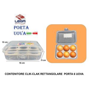 Contenitore per Uova Clak 6 Posti per Conservazione Alimenti - Product Image 1