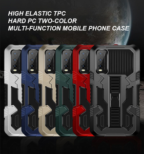 Ốp Lưng Chắc Chắn Cứng PC Mềm TPU Từ Tính Chống Sốc Giá Đỡ Điện Thoại Ốp Lưng Cho Vivo V21E V21 <span class=keywords><strong>5G</strong></span> Y20 Ốp Lưng - Product Image 2