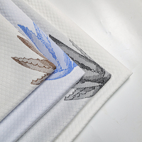 Tissu de matelas en jacquard tricoté à motifs végétaux, tissu de couche d'air épaissi, doux et adhérent pour matelas Simmons