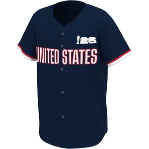 Maillot de baseball américain FOXA pour homme, manches courtes, col en V, respirant, FOXA 2026 - Product Image 1