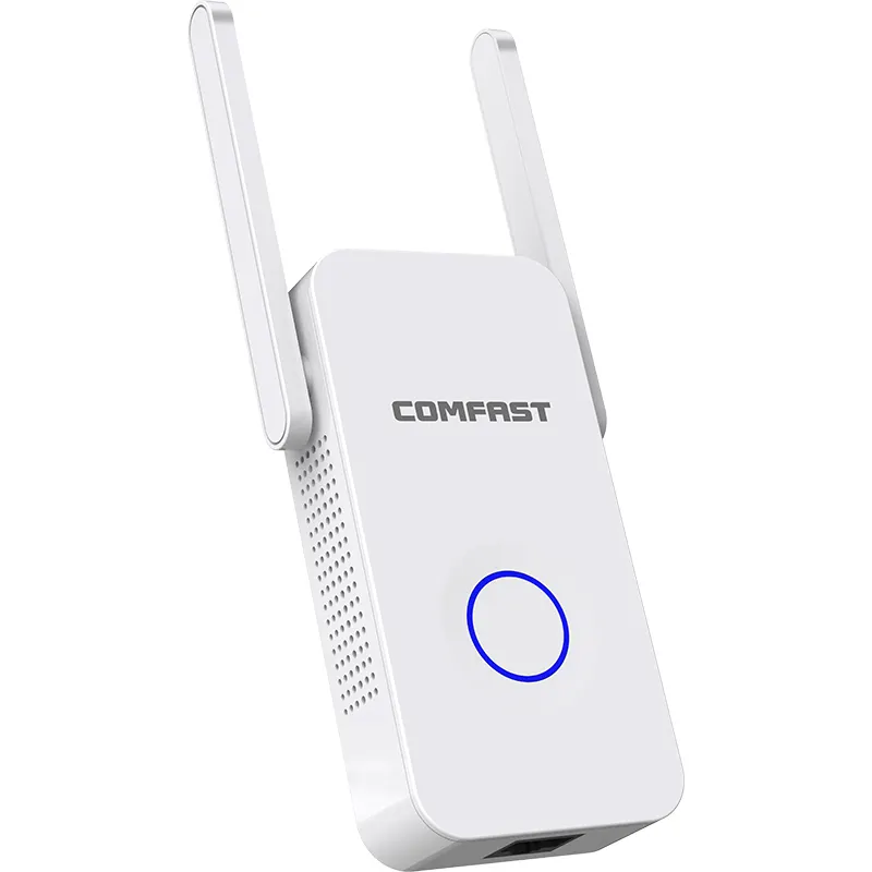 COMFAST CF-WR752AC ROUTER Nirkabel 1200Mbps WiFi Extender, Penguat Internet Nirkabel Digital Dual Band (5G + 2.4G) Pengulang Wi-Fi