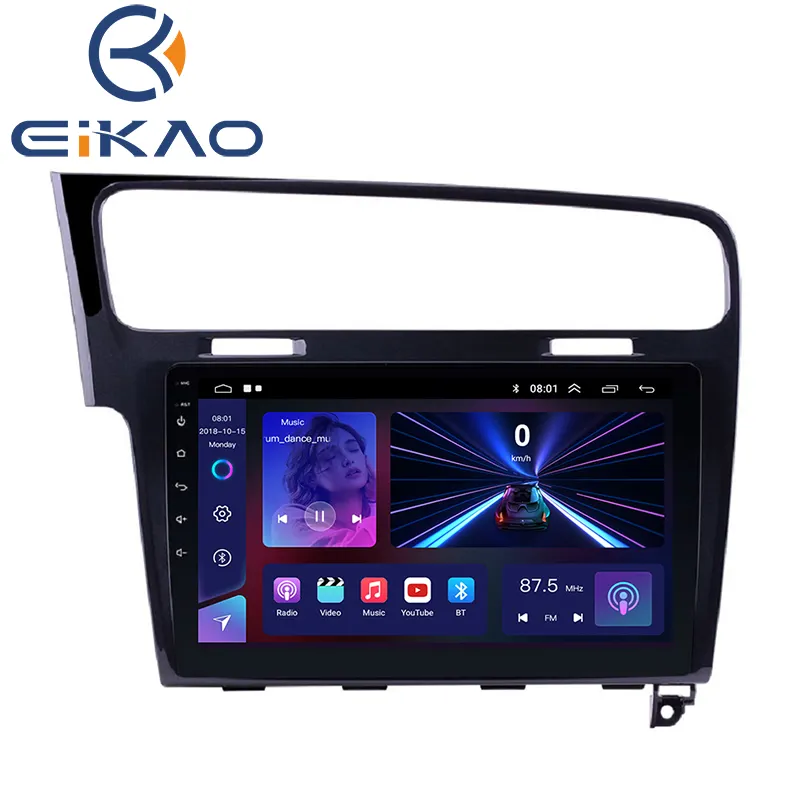 10 polegada 2din Android 10 DVD Sistema Para VW Golf 7 2013-2015 Car Stereo Autoradio Carro Multimídia Áudio Android Car Player