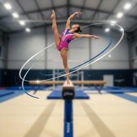 Expédition rapide Justaucorps de gymnastique pour enfants rose et bleu royal Mystique sans manches, articulé, pour l'entraînement et la performance, en Spandex/Nylon