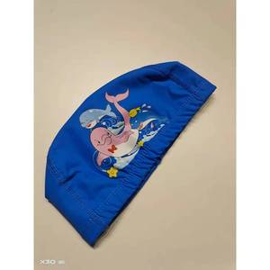 Bonnet de bain en tissu enduit de PU pour adulte et enfant, respirant, flexible, élastique, imperméable, léger, durable, confortable, doux, dessin animé - Product Image 3