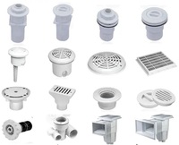 Accessoires de piscine ABS Drain principal carré de piscine Drain principal anti-vortex pour piscine