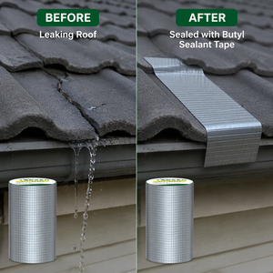 Bande adhésive en aluminium flexible avec butyl et PVC, scellant imperméable écologique pour joints de construction en extérieur - Product Image 1