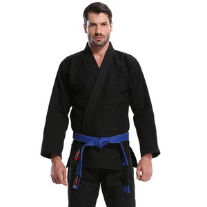 Venta al por Mayor, Entrega Rápida, Kimono de Jiu Jitsu Brasileño, 100% Algodón, Logotipo Personalizado, <span class=keywords><strong>Kimonos</strong></span> de Jiu Jitsu Negros, Azules y Blancos - Product Image 4