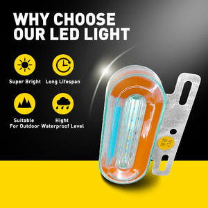 AUXITO Ensemble de 8 feux clignotants séquentiels LED 12V pour camion, poids lourd, bus, remorque, blanc ambre - Product Image 2
