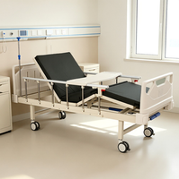 Lit médical universel à roulettes silencieuses avec 2 manivelles de réglage, mouvement silencieux pour des nuits calmes, soins familiaux, personnalisable