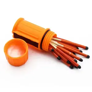 Camping Emergency Fire Starter Striker Set Waterproof Matches Stormproof Survival Safety Matches with Durable Case