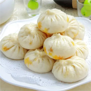 Bollo al vapor chino certificado HACCP relleno de patata, berenjena y pimiento verde - Product Image 4