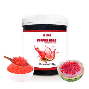 Perlas de Boba con Sabor a Sandía Premium, Ingredientes de Alta Calidad para Té de Burbujas, Aditivos para Jugos, Bolsa de Azúcar, Compra al por Mayor - Product Image 1