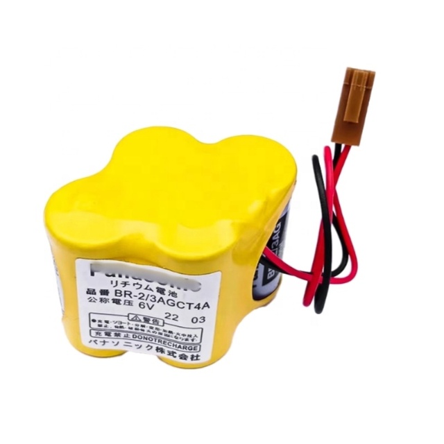 4400mAh BR-2/3AGCT4A 6V A98L-0031-0025 Replacement Battery Replace for FANUC CNC System, Non-Rechargeable