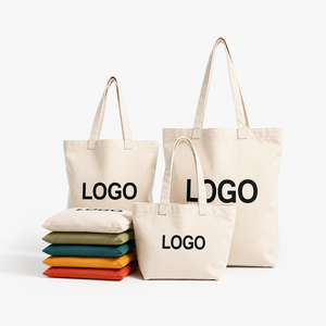 Nouveau Style Sac Fourre-Tout Réutilisable pour Courses <span class=keywords><strong>en</strong></span> Toile de Coton avec Motif Lettres, Impression Sublimation Personnalisée avec Logo - Product Image 1