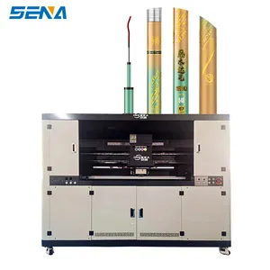 Tube high-speed printing machine five-color varnish multi-nozzle rotary printing for PVC pipe glass pipe metal pipe
