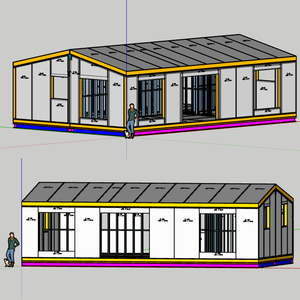 Maison préfabriquée SIP modulaire permanente à haute performance énergétique de 85 m² pour projet de logement senior et de retraite - Product Image 3