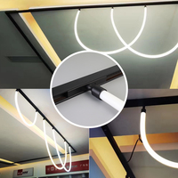 Bande LED néon magnétique ronde en silicone à 360 degrés, flexible, personnalisable, 3000K 4000K 6000K IP67