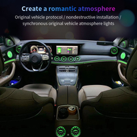 Sortie d'évent de turbine de climatisation avant et arrière de haute qualité avec lumière ambiante de 64 couleurs pour mercedes-benz classe E W213