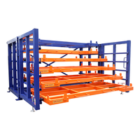 Étagère de rangement multi-niveaux à tiroirs coulissants, étagère industrielle pour le stockage de plaques en acier et en cuivre