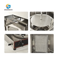 Machine à Kebab et Shawarma Professionnelle Automatique Multifonction 220V en Acier Inoxydable pour Rôtir et Griller la Viande