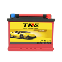 Batería de Arranque y Parada para Automóvil de Alto Rendimiento TNE 12V 30Ah 40Ah LiFePO4 con Monitor de Aplicación Móvil Bluetooth para Reemplazar la Batería de Automóvil de 75Ah