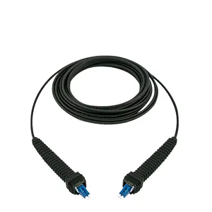 Ftta Cpri Lc Conjunto de cabo óptico para exterior Rru Rrh Bbu Fibra Óptica Jumper Cabo de remendo de estação de base de cabo blindado