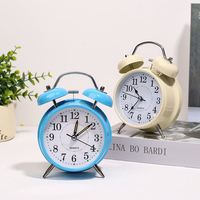 Réveil à sonnerie puissante pour les dormeurs profondément endormis, 4'' avec double cloche et rétroéclairage, idéal pour la chambre et la décoration intérieure (Dropshipping Shopify)