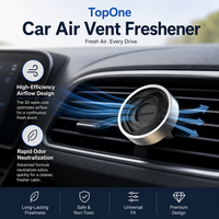 Diffuseur d'air frais pour voiture en alliage d'aluminium durable avec clip, parfum solide longue durée
