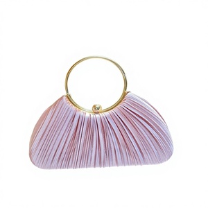 Nouveau Sac de Soirée Plissé en Soie, Petit Sac à Main, Style Frais et Doux, Sac à Bandoulière pour Princesse KTV et Célébrité Tanjing - Product Image 1