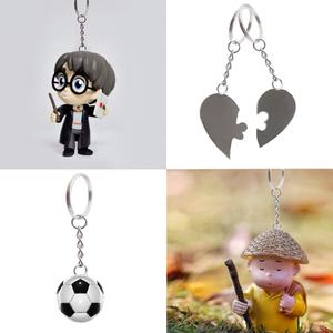 Porte-clés rond plat en métal personnalisé 2023 pour porte-clés - Product Image 5