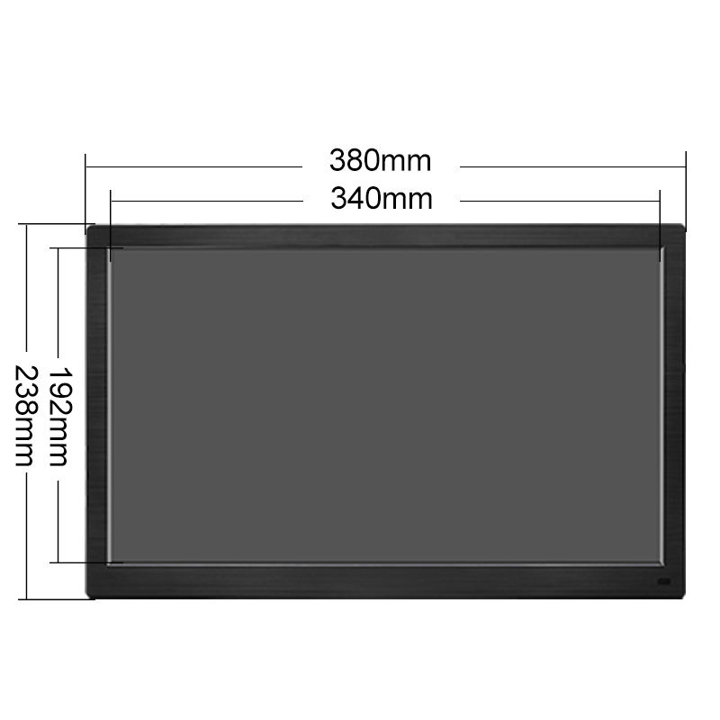 15.6 Inch HD VGA USB Gaming IPS Industrial Factory LCD Monitor Remote 1366*768 1920*1080 TFT LED Backlight New